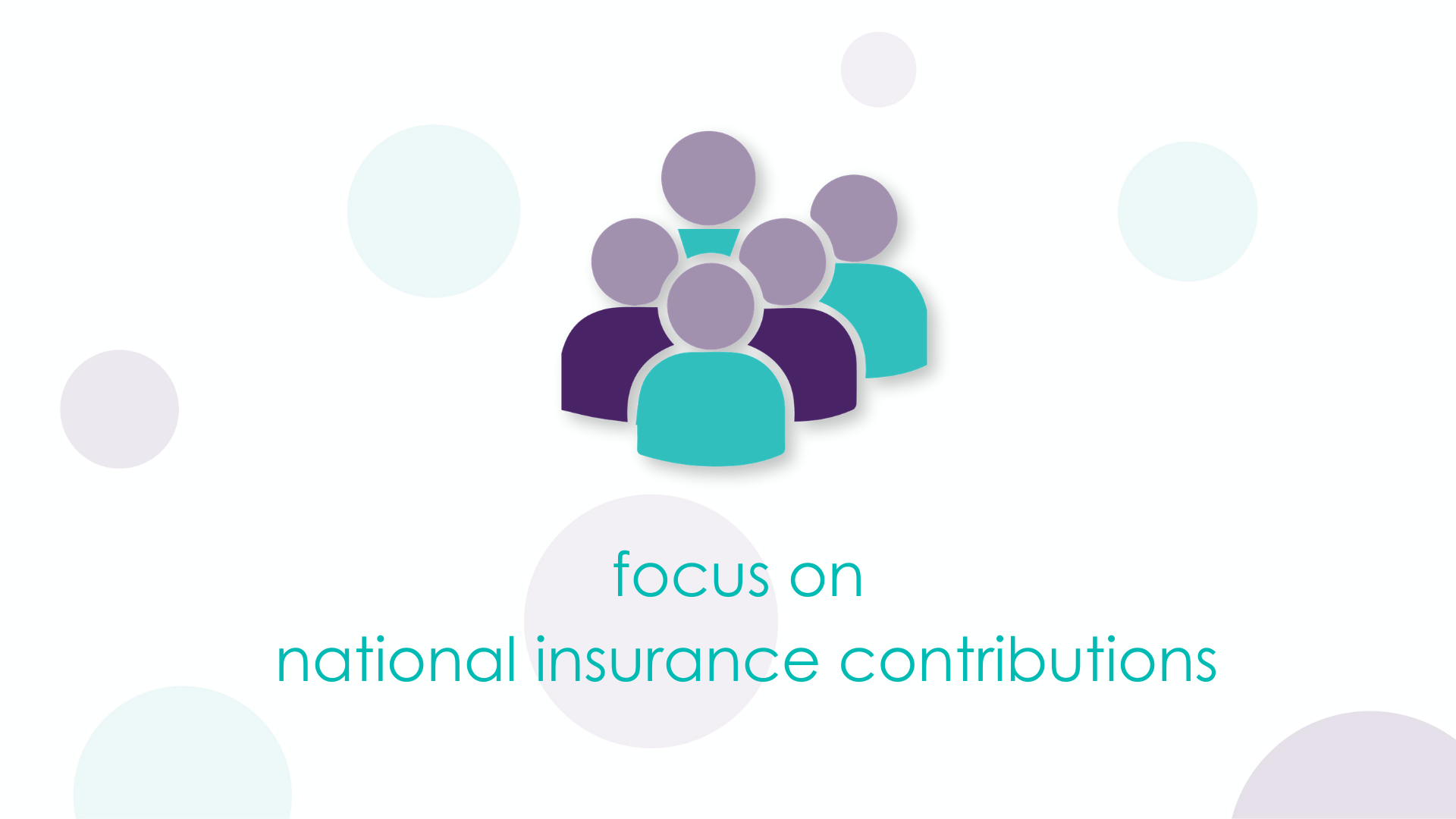 Focus on national insurance contributions