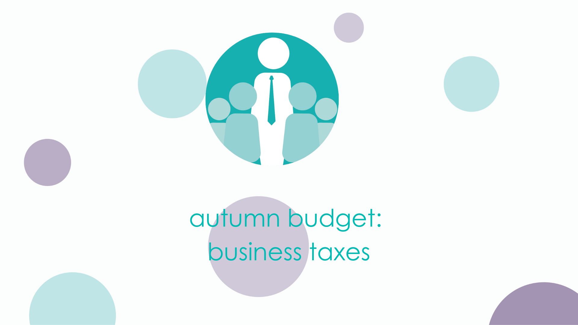 Autumn budget: business taxes