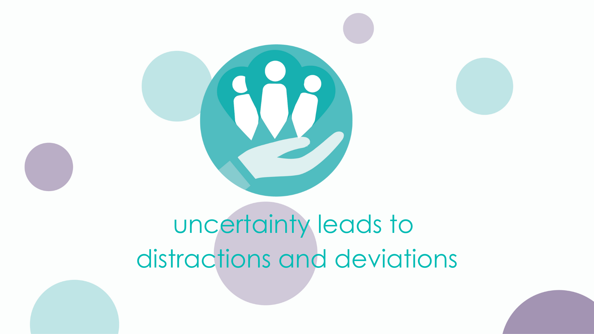 uncertainty leads to distractions and deviations