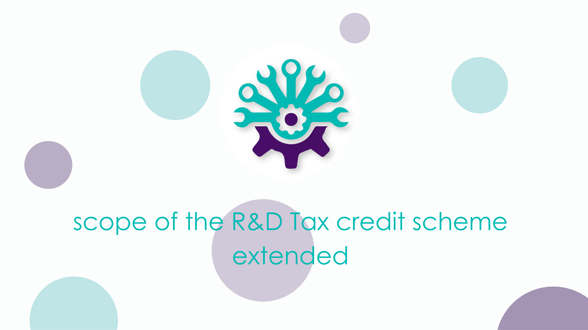 Scope of R&D Tax Credit Scheme extended