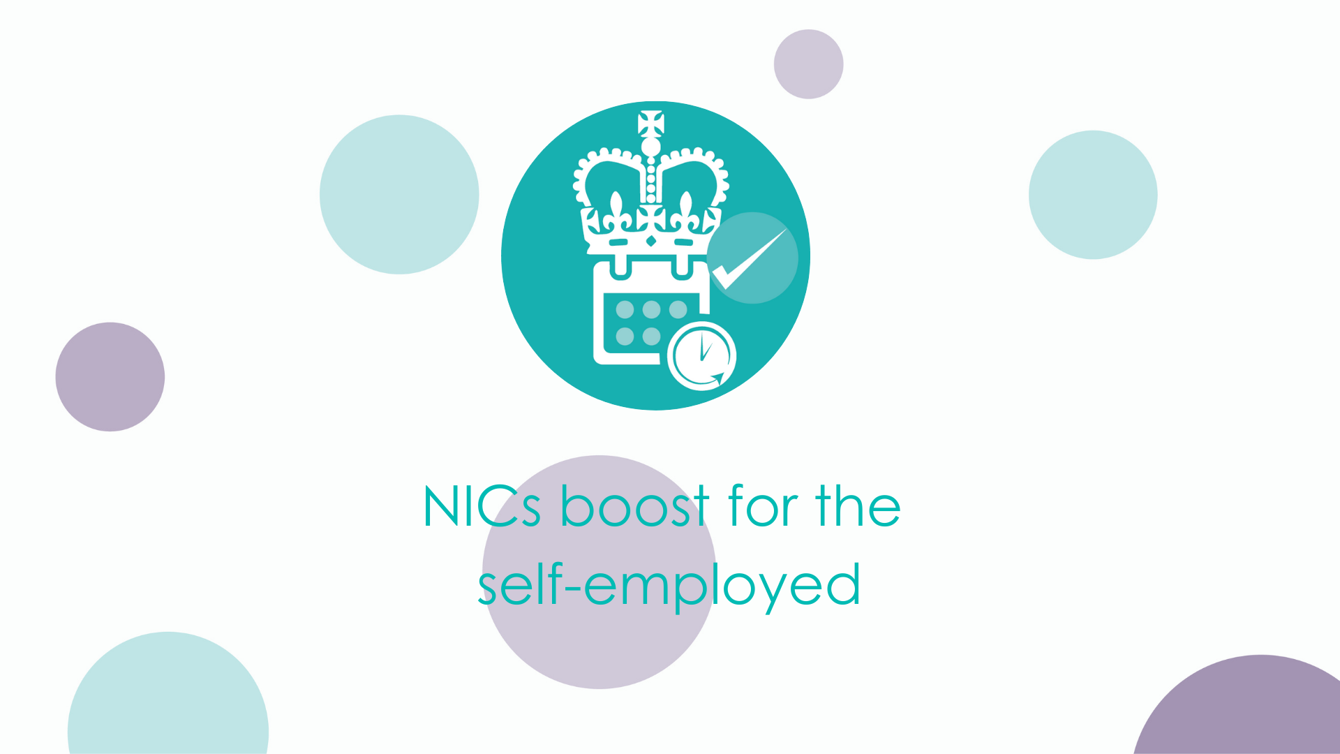 NICs boost for the self-employed