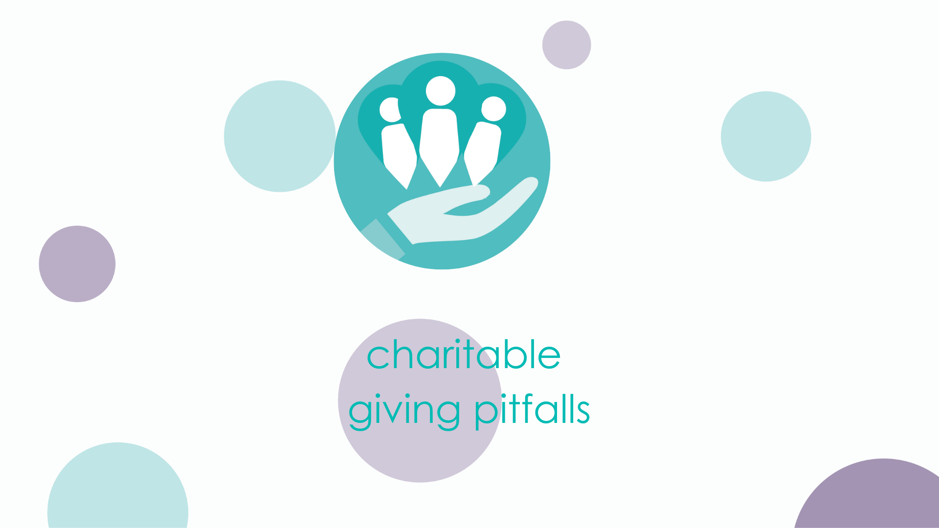 Charitable giving pitfalls