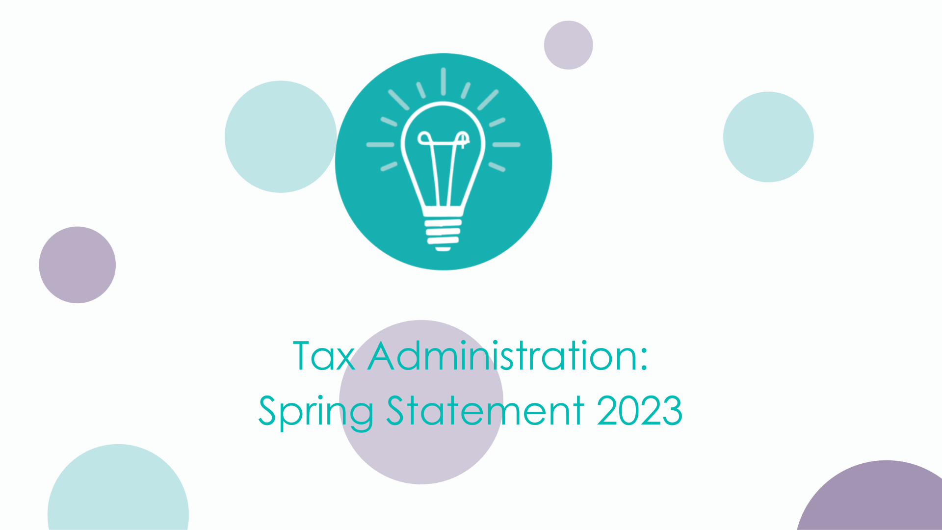Spring Statement 2023: Tax Administration