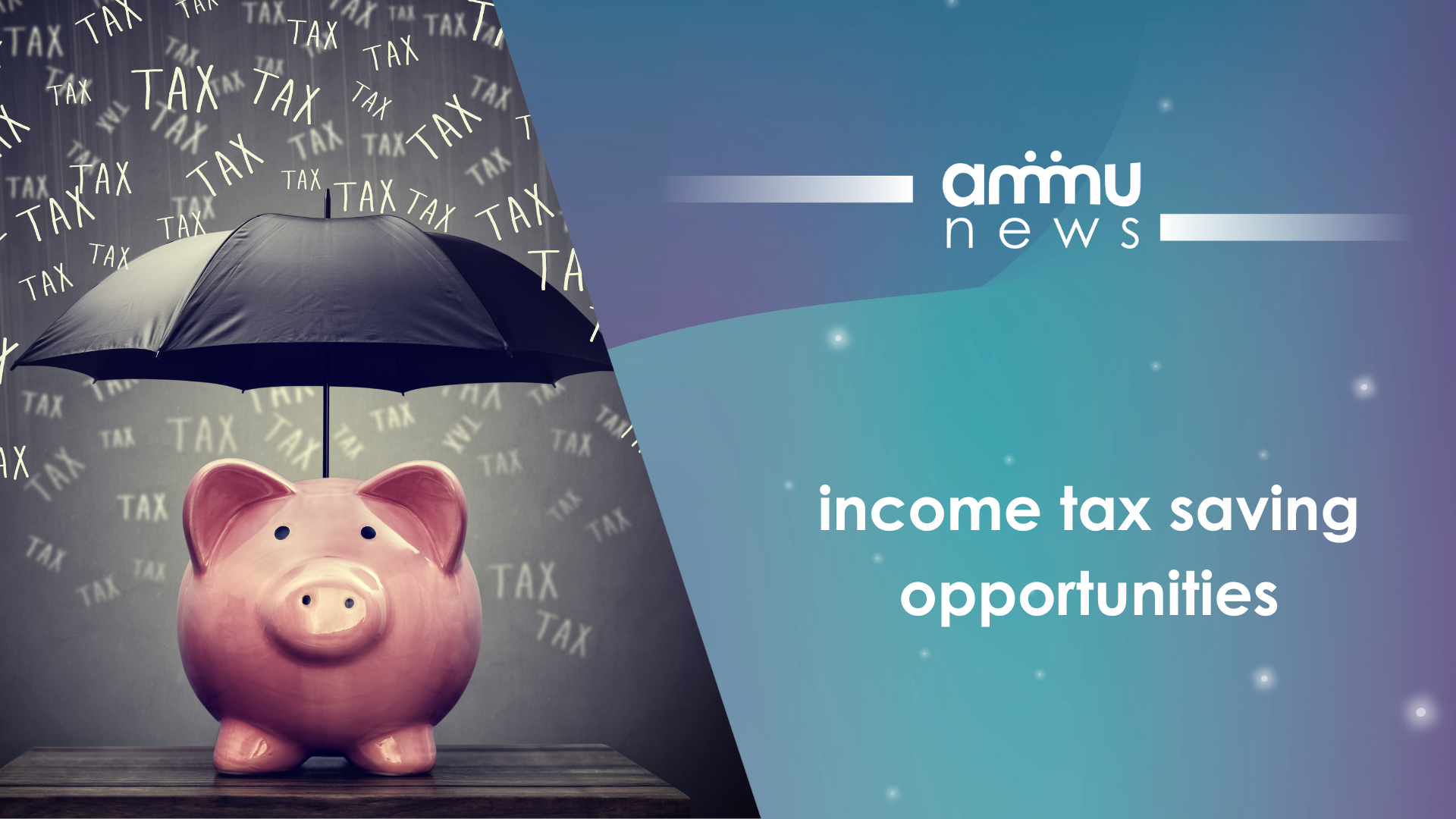 Income tax saving opportunities